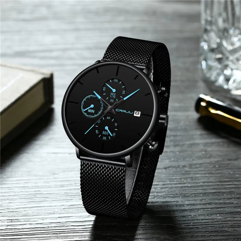 Premium Men’s Waterproof Quartz Wristwatch