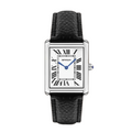 Matthew | Rectangular Men’s Watch with Silver-Tone Case
