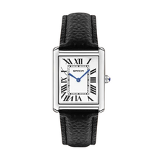 Matthew | Rectangular Men’s Watch with Silver-Tone Case
