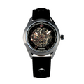 Felipe | Bold Men’s Skeleton Leather Watch