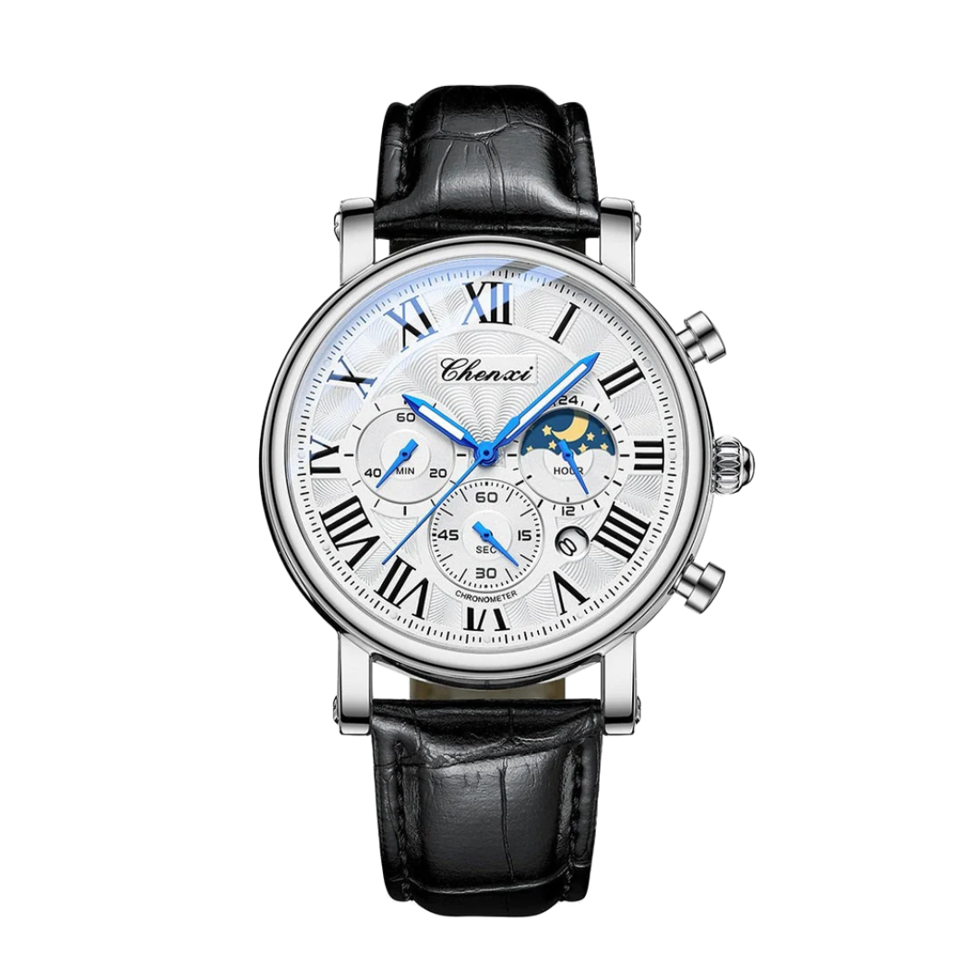 Gregory | Chrono Lunar Leather Watch