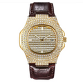 Diamond-Accent Quartz Bracelet Men Watches