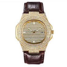 Diamond-Accent Quartz Bracelet Men Watches