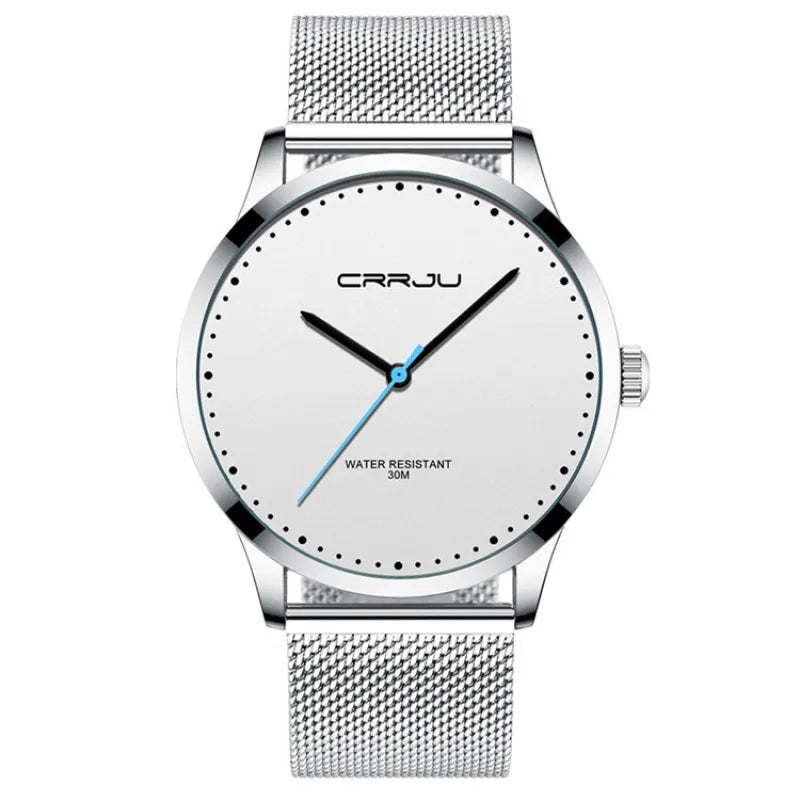 Damian | Men’s Modern Watch – Elegant Stainless Steel Mesh Band