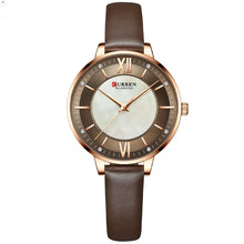 Elegant Women’s Quartz Watch with Leather Strap