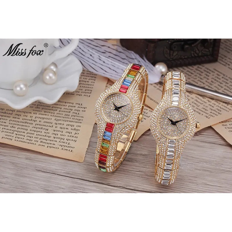 High-End Women’s Crystal & Gemstone Watch