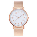Creative Quartz Watches Couple Watches Digital Mesh Band