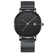 Stainless Steel Mesh Calendar Watch (Men)