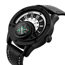 Men’s Sport Watch – Quartz, Leather Strap & Compass