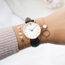 Women Watches Leather Quartz Watch for Ladies Clocks