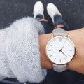 Women Watches Leather Quartz Watch for Ladies Clocks