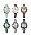 Elegant Women’s Quartz Watch with Leather Strap