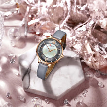 Elegant Women’s Quartz Watch with Leather Strap