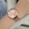 Unisex Minimalist Mesh Strap Quartz Watch