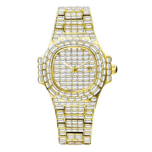 Men’s Full Drill Square Calendar Watch