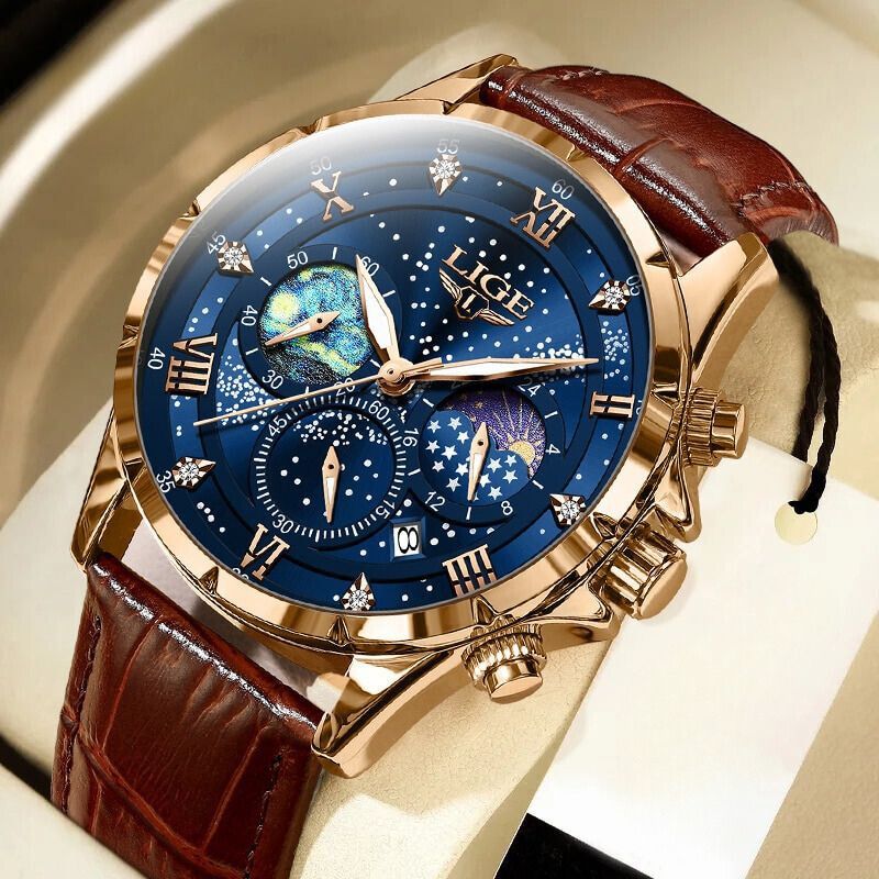 Liam - Elegant Moon Phase Watch