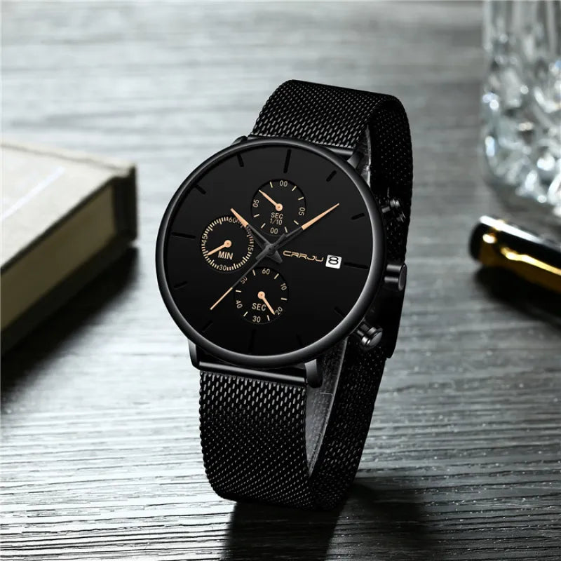 Premium Men’s Waterproof Quartz Wristwatch