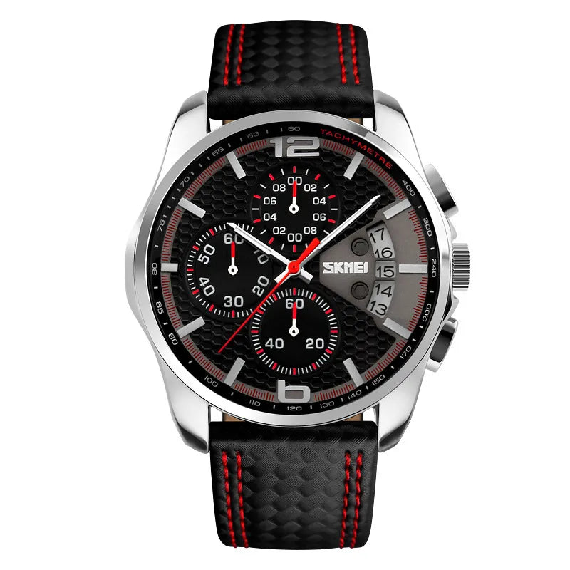 Daniel | Men’s Leather Quartz Watch – Sporty, Elegant & Reliable