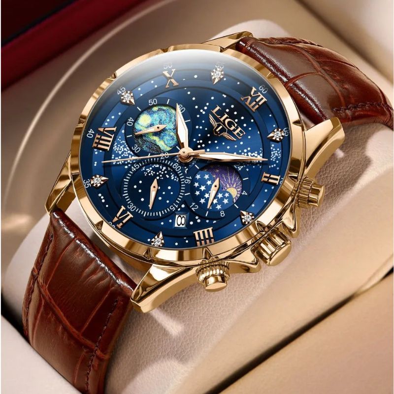 Liam - Elegant Moon Phase Watch