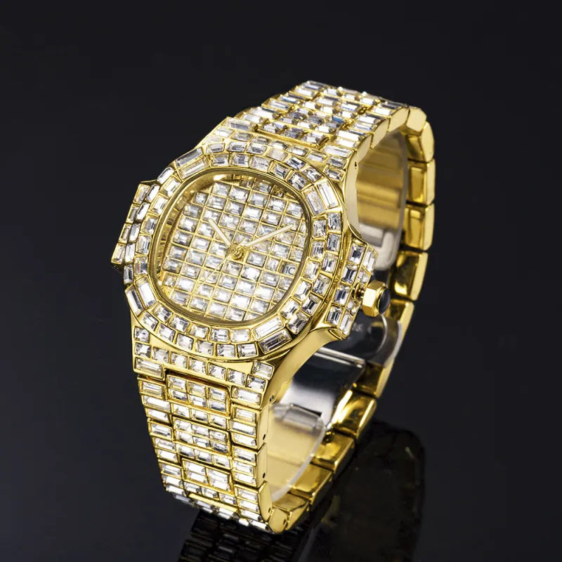Men’s Full Drill Square Calendar Watch