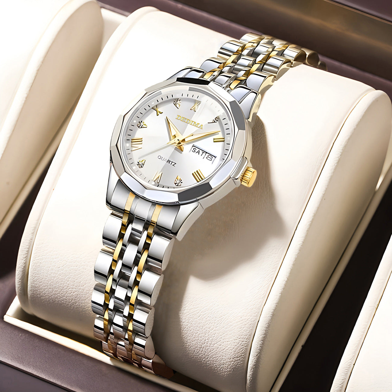 Averic | Diamond Double Calendar Waterproof Luminous Watch