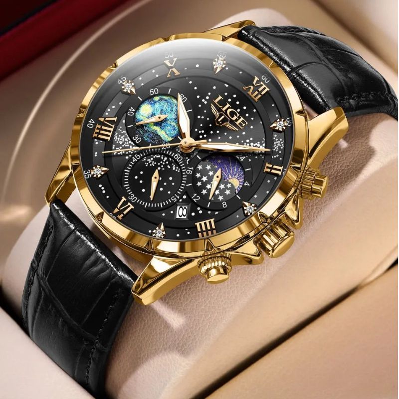 Liam - Elegant Moon Phase Watch