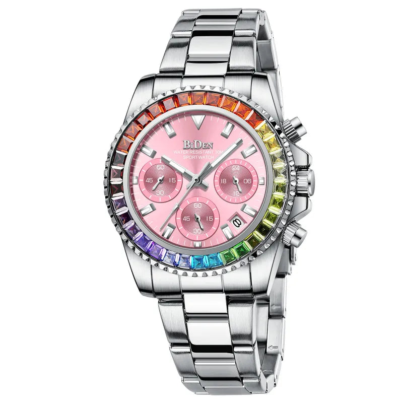Executive Ladies’ Diamond Steel Bracelet Watch