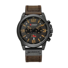 Isaac | Men's Retro Leather Wrist Watch