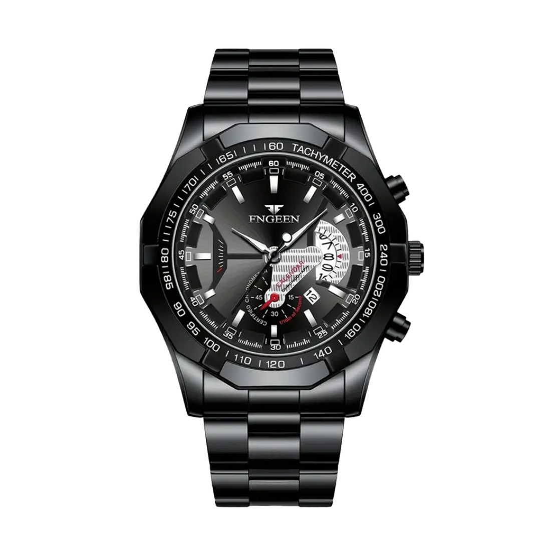 Scott | Men's Large Dial Creative Calendar Wristwatch | 44mm