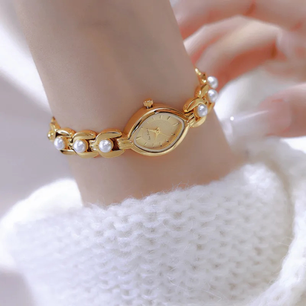 Dione | Mid-ancient  Luxury Imitation Pearl Elegant Watch