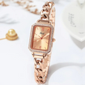 Eclisse | Luxury Rhinestone Denim With Small Green Watch