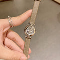 Luxury retro women's watch with leather strap