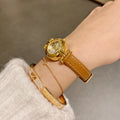 Luxury retro women's watch with leather strap