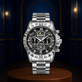 Rex | Opulent Chronograph Watch with Sleek Metal Band