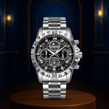 Rex | Opulent Chronograph Watch with Sleek Metal Band