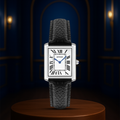 Matthew | Rectangular Men’s Watch with Silver-Tone Case