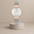 Ella - Elegant steel link watch - A timeless staple for your style