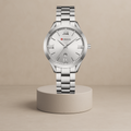 Ella stainless steel women's watch with Roman numerals Silver