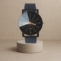 Quartz leather watch