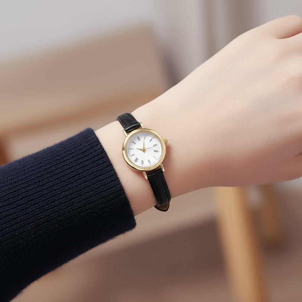 Lina | Simple And Compact Alloy Belt Watch