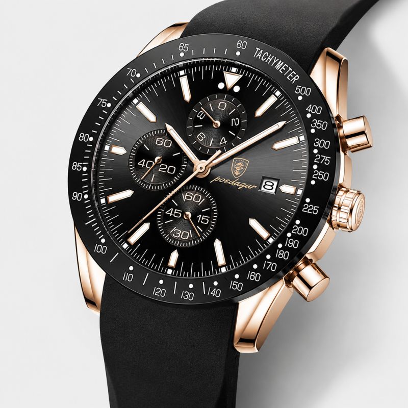 David | Stylish Men’s Chronograph with Versatile Strap Options | 44mm