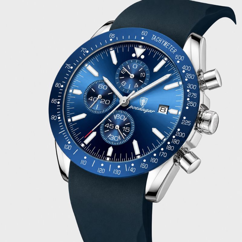 David | Stylish Men’s Chronograph with Versatile Strap Options | 44mm