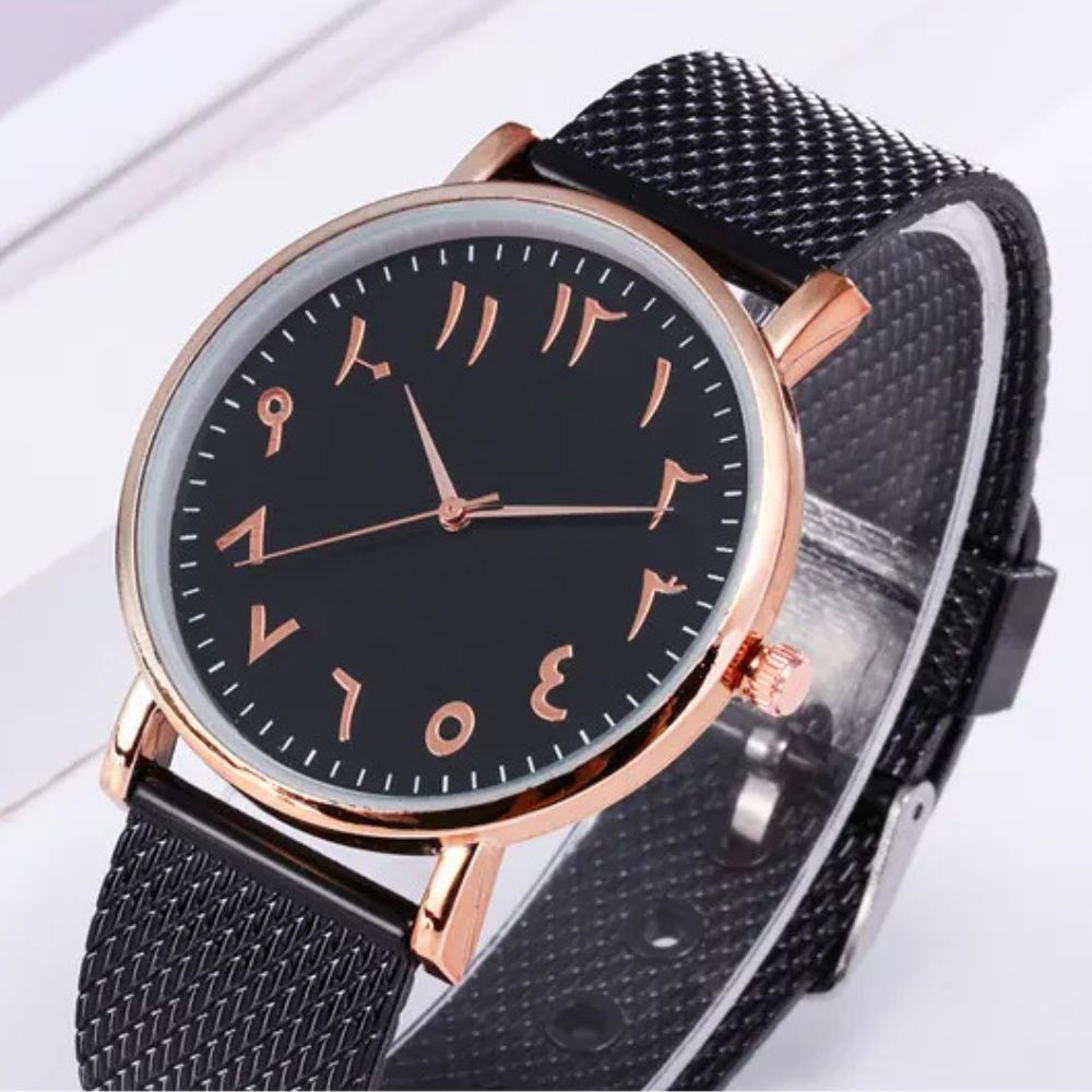 Creative Quartz Watches Couple Watches Digital Mesh Band