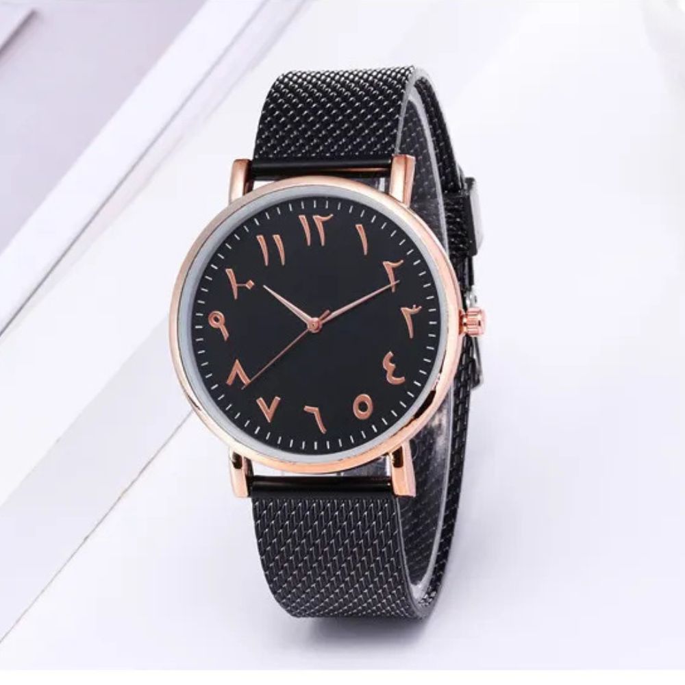 Creative Quartz Watches Couple Watches Digital Mesh Band