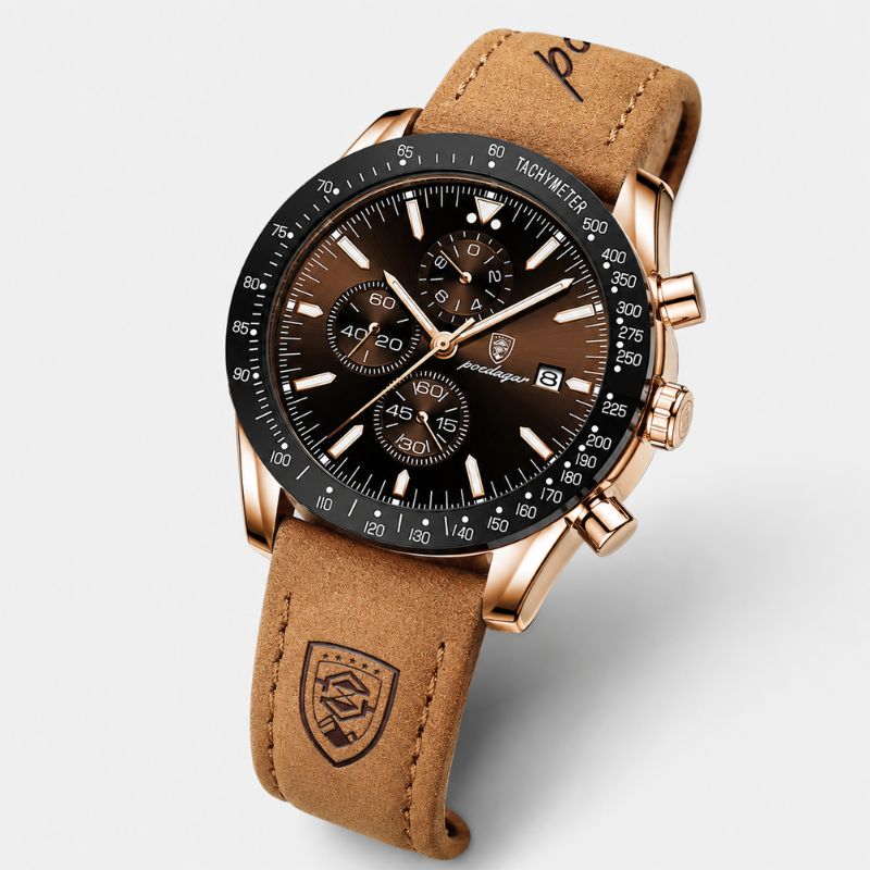 David | Stylish Men’s Chronograph with Versatile Strap Options | 44mm