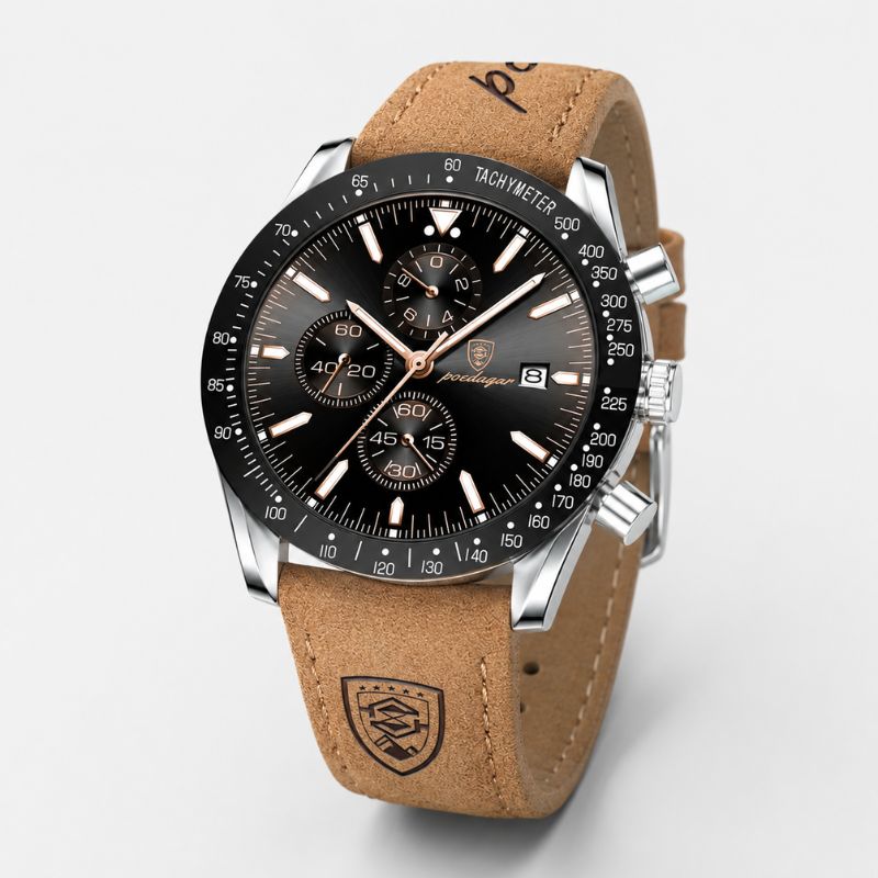 David | Stylish Men’s Chronograph with Versatile Strap Options | 44mm