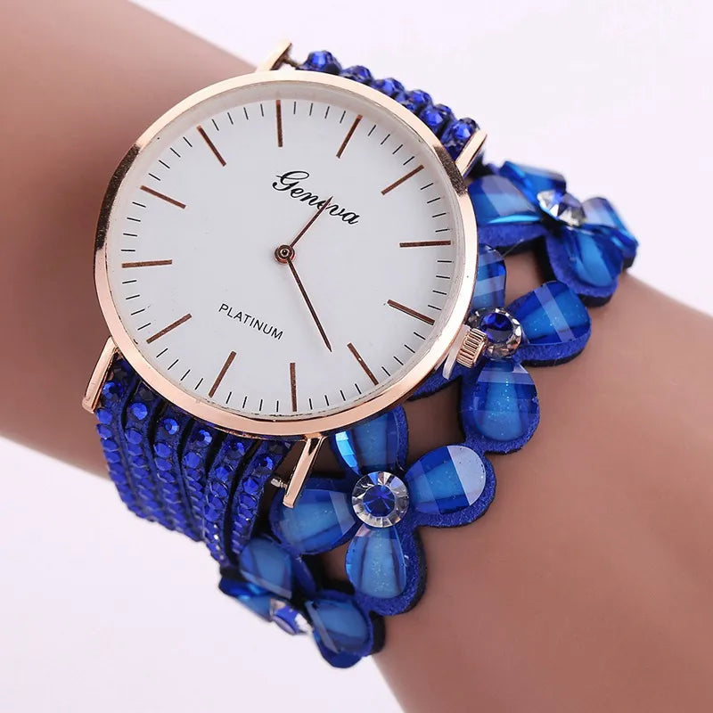 Geneva Women’s Flower Quartz Watch