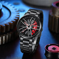 Men’s Sport Luxury Watch | Wheel-Inspired Dial & Elegant Metal Design