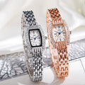 Elegant Square Jewelry Watch – Women