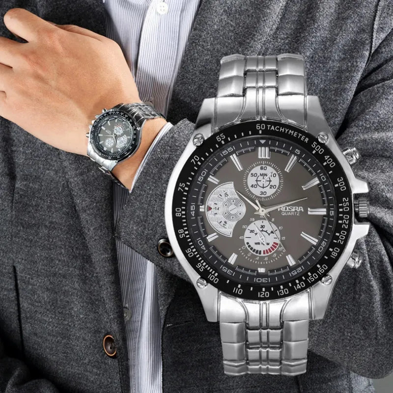 Men’s Luxury Quartz Stainless Watch